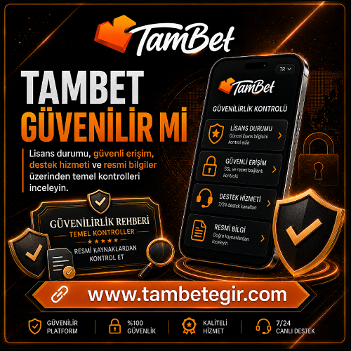 Tambet güvenilir mi, Middle Kang B.V., Curaçao Gaming Authority lisansı, OGL/2024/2267/1181 lisans numarası ve güvenli kullanım kontrolü.